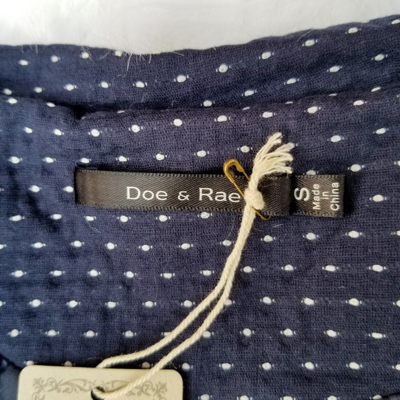 SOLD Blue White Dotted Blazer - Picture 6 of 7